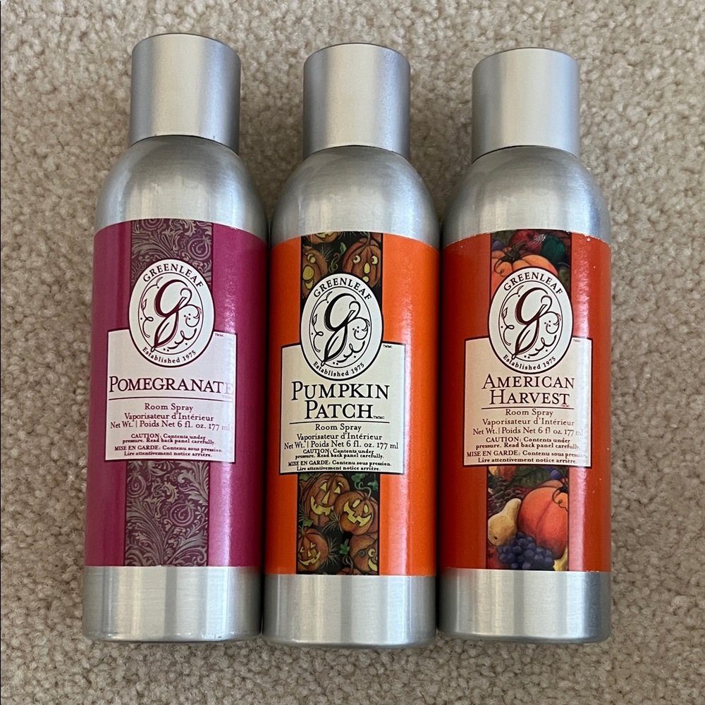 Bundle of Greenleaf Room Sprays - very slightly used